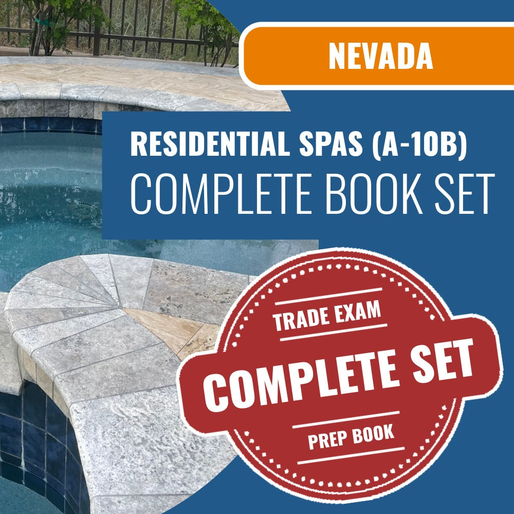 Nevada Residential Spas Contractor (A-10B) Exam Book Package