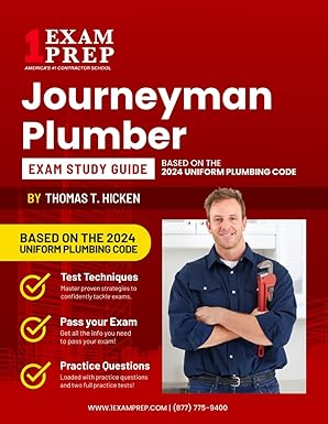 Journeyman Plumber Exam Study Guide based on the 2024 Uniform Plumbing Code for Oregon exam preparation