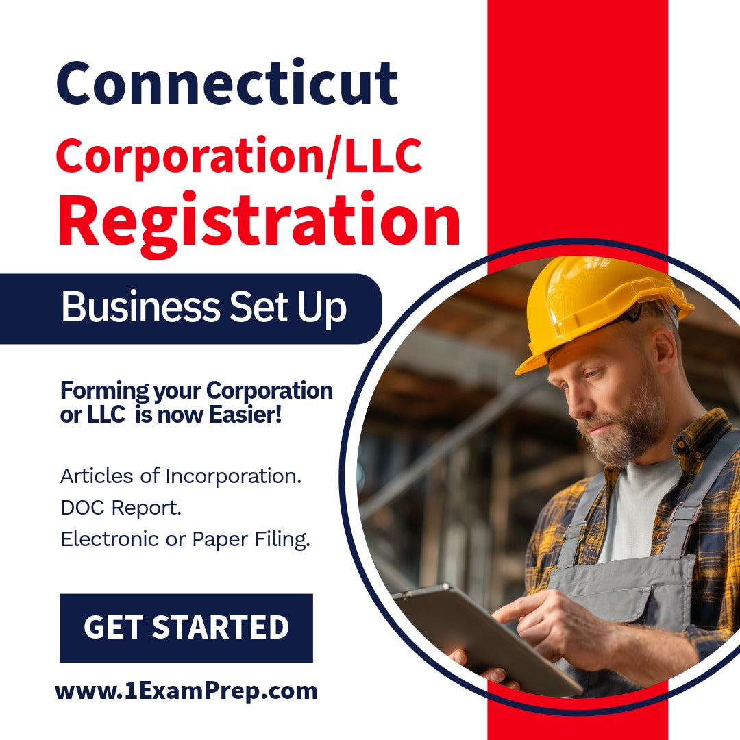 Connecticut Corporation or LLC Filing Registration Formation Setup