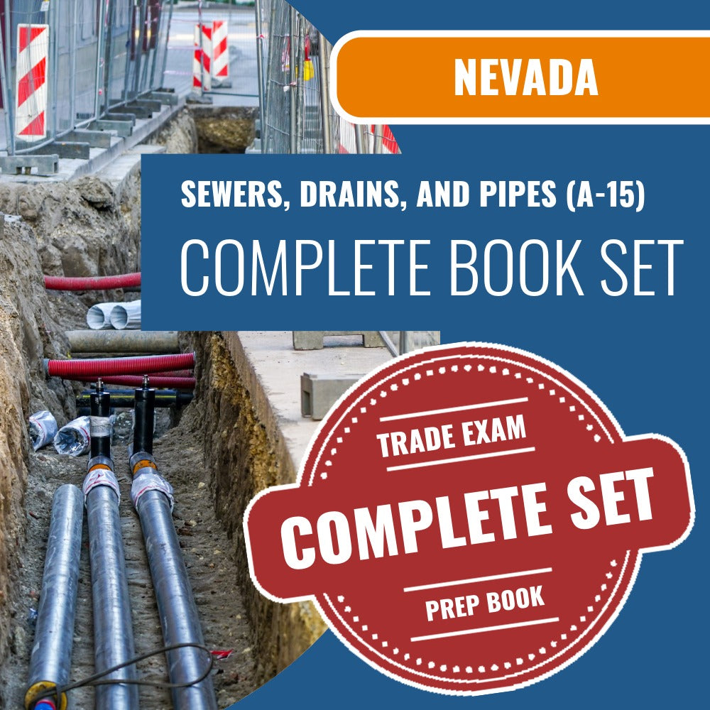Nevada Sewers, Drains, And Pipes Contractor (A-15) Exam Book Package ...
