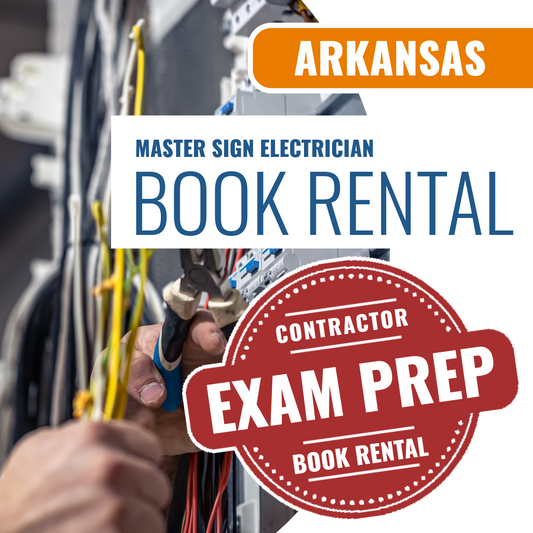 Arkansas Master Sign Electrician Contractor - Books & Courses Rental Package