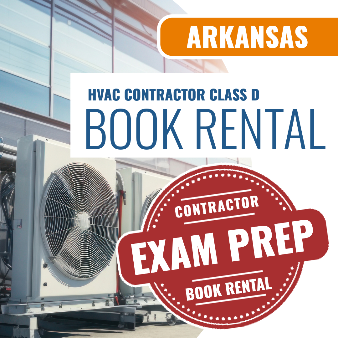 Arkansas Class D HVACR contractor books and courses rental package
