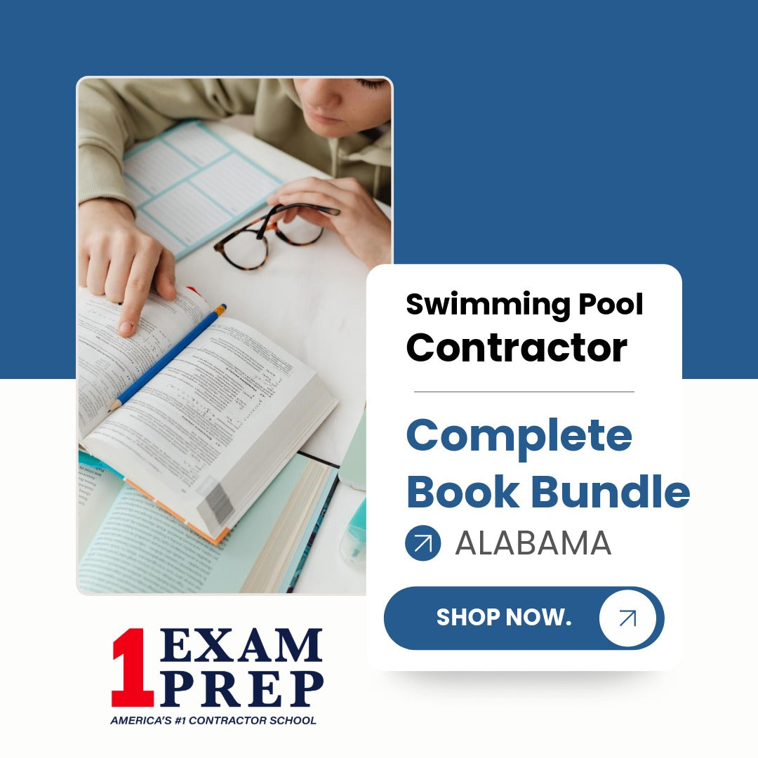 Alabama Swimming Pool Contractor Exam Complete Book Bundle