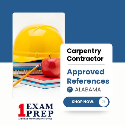 Alabama Carpentry Contractor Exam Approved References
