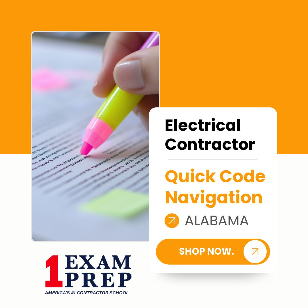 Alabama Electrical Contractor Exam Quick Code Navigation