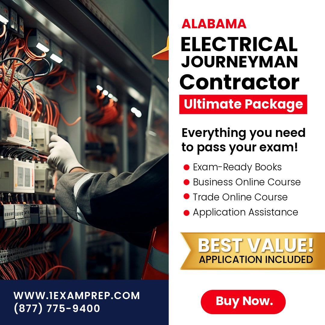 Alabama Electrical Journeyman Ultimate Exam Prep Rental Package – 1 ...