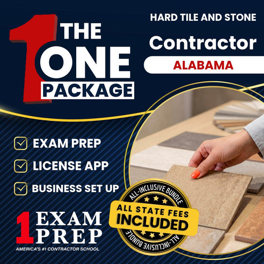 The 1 Package: All-Inclusive Alabama Hard Tile and Stone Contractor Exam, Licensing & Business Setup Solution