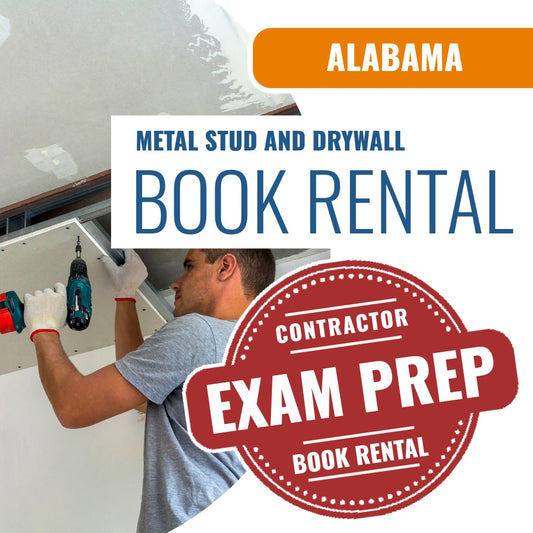 Alabama Metal Stud and Drywall Contractor - Books & Courses Rental Package