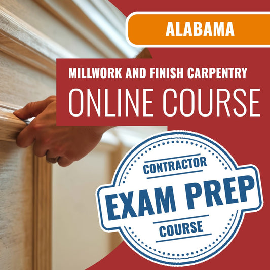 Examen de derecho y negocios HBLB de Alabama Prov: preguntas de práctica en línea (para constructores de viviendas)