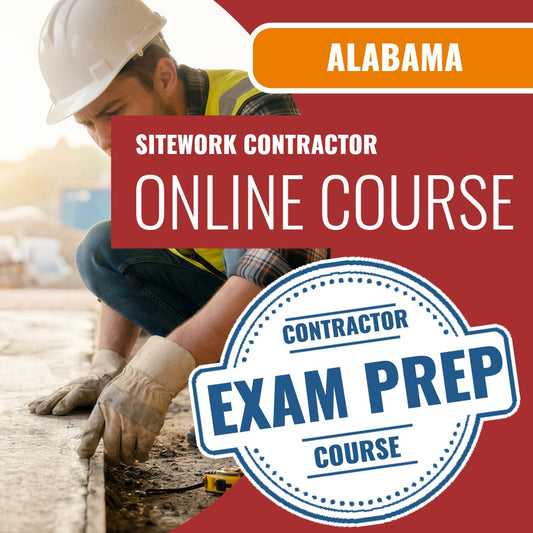 Examen de derecho y negocios HBLB de Alabama Prov: preguntas de práctica en línea (para constructores de viviendas)