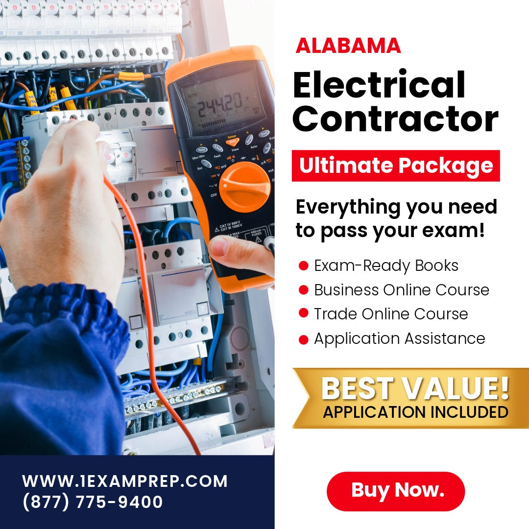 Alabama Electrical Contractor Ultimate Exam Prep Rental Package