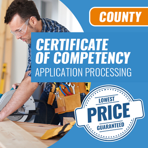 Procesamiento de solicitud de certificado de competencia del condado [Florida] 