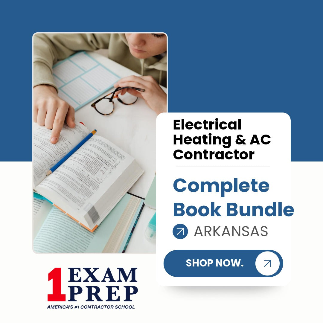 Arkansas Electrical Heating & AC Contractor Exam Complete Book Bundle