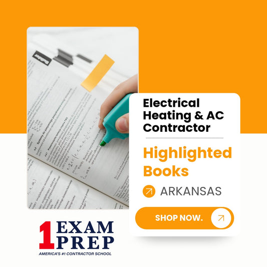 Arkansas Electrical Heating & AC Contractor Exam Highlighted Books