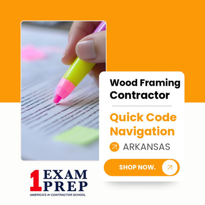 Arkansas Wood Framing Contractor Exam Quick Code Navigation