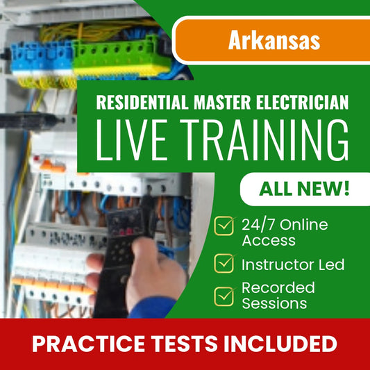 Arkansas Residential Master Electrician (ProV) Exam Prep - Live Virtual + Self Study Training