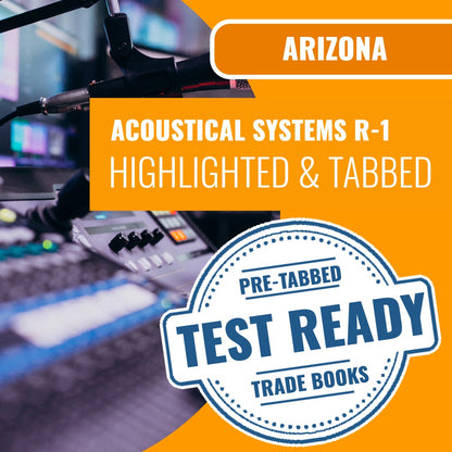 Arizona Acoustical Systems Residential Contractor (R-1) Highlighted & Tabbed Book Package