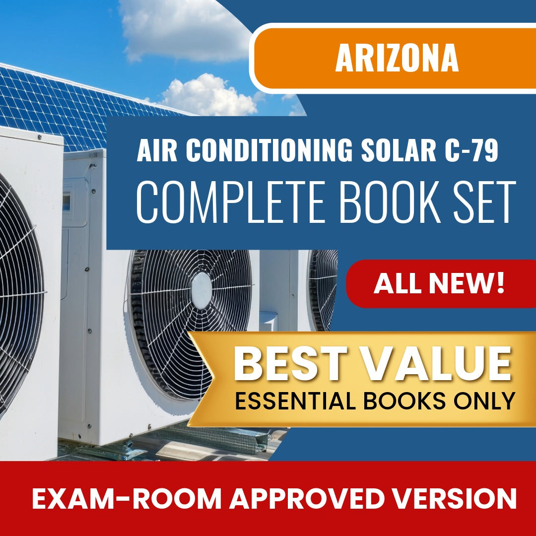 Arizona Air Conditioning and Refrigeration, Including Solar Commercial Contractor (C-79) Books Allowed into Exam Package