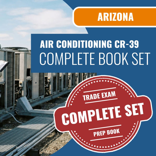 Arizona Air Conditioning and Refrigeration Residential / Commercial Contractor (CR-39) Exam Book Package