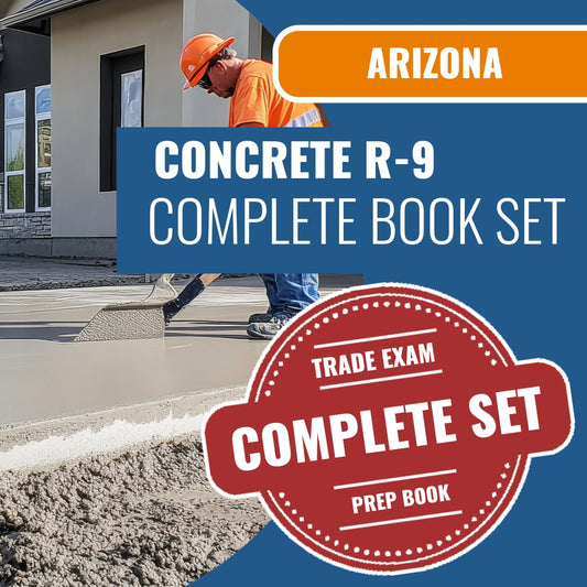 Arizona Concrete Residential Contractor (R-9) Exam Book Package