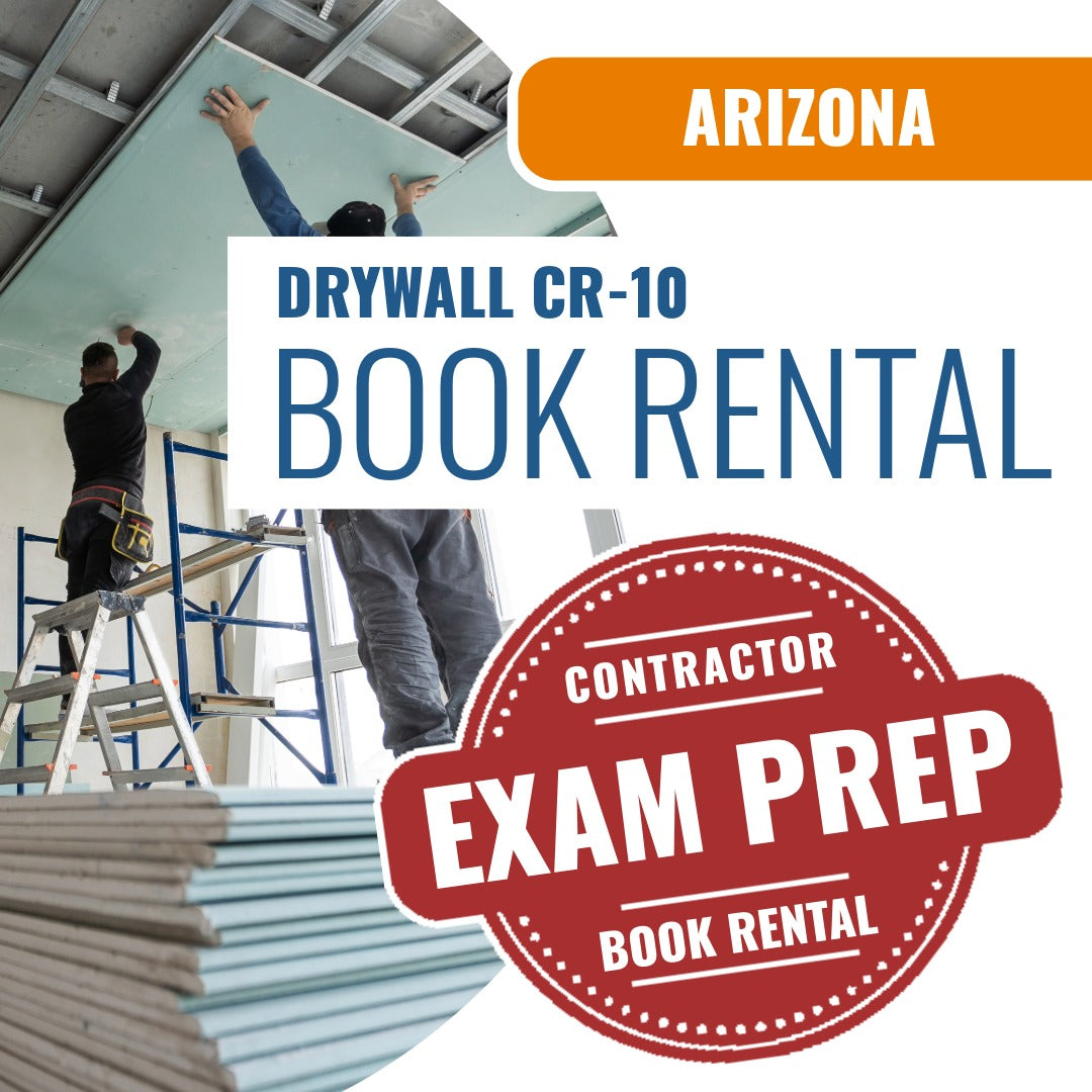 Arizona Drywall Residential / Commercial Contractor (CR-10) - Books & Courses Rental Package