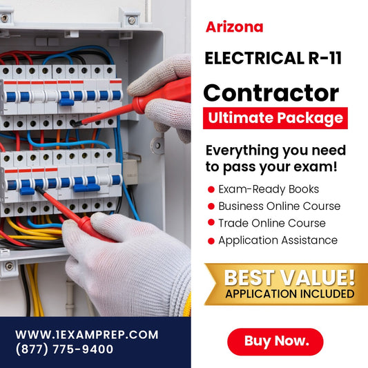 Arizona Electrical Residential Contractor (R-11) Ultimate Exam Prep Rental Package