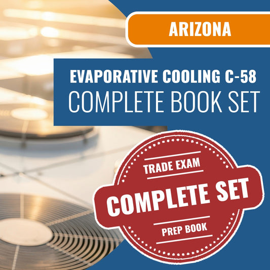 Arizona Evaporative Cooling and Ventilating Commercial Contractor (C-58) Exam Book Package