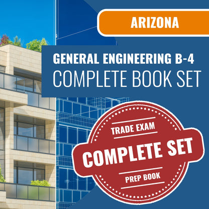 Arizona General Engineering Residential Contractor (B-4) Exam Book Package