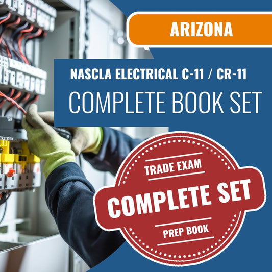 Arizona NASCLA Accredited Trade Examination for Electrical Contractors (C-11) (CR-11) Exam Book Package