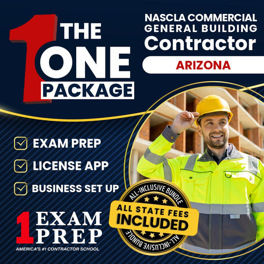 The 1 Package: All-Inclusive Arizona NASCLA Commercial General Building Contractor Licensing & Business Setup