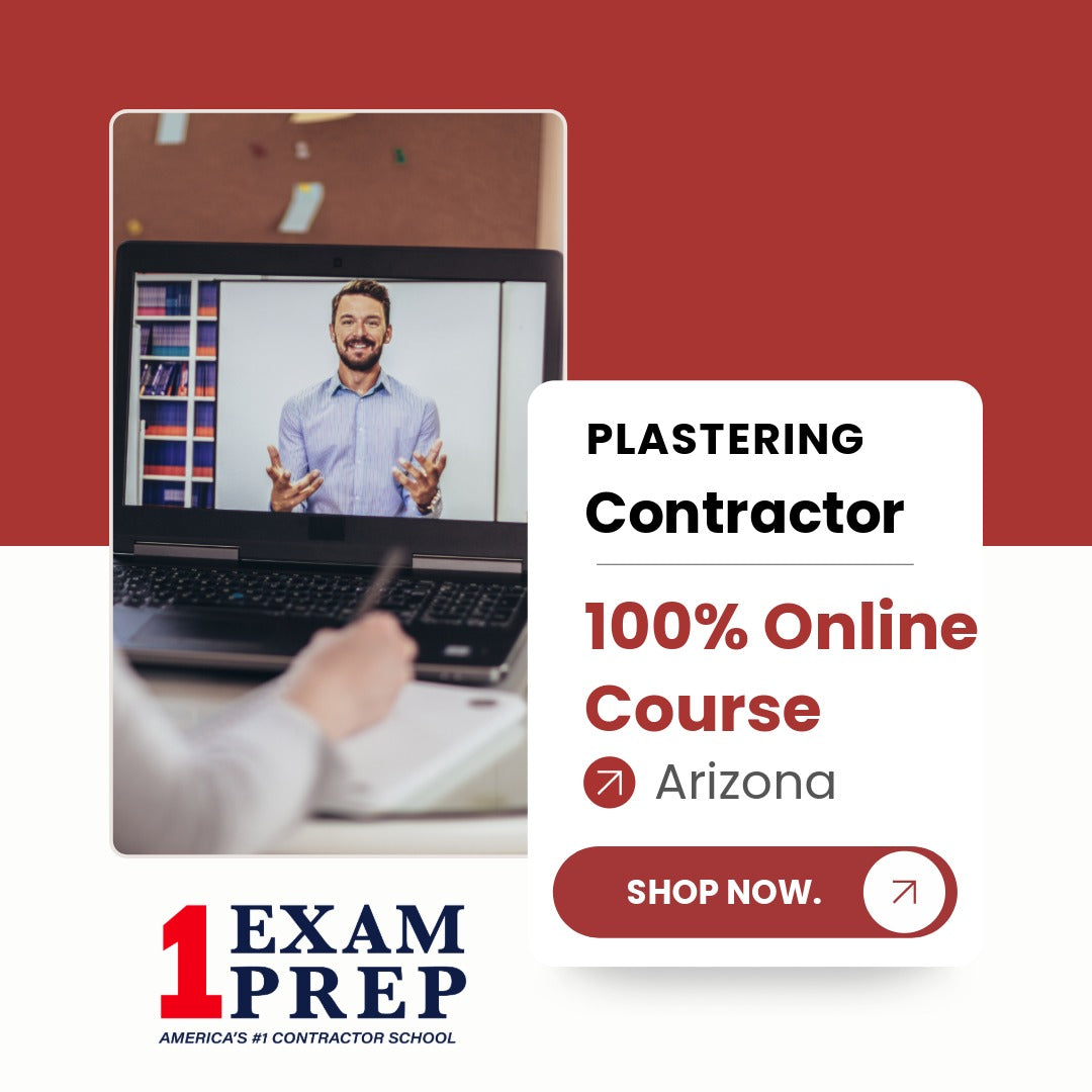 Arizona Plastering Contractor C-35 100% Online Course