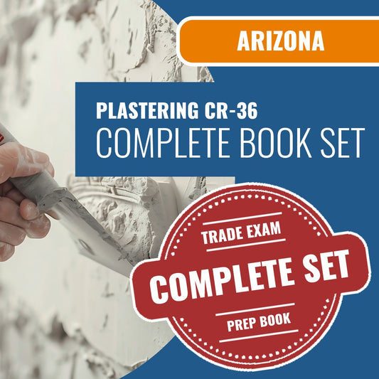 Arizona Plastering Residential / Commercial Contractor (CR-36) Exam Book Package