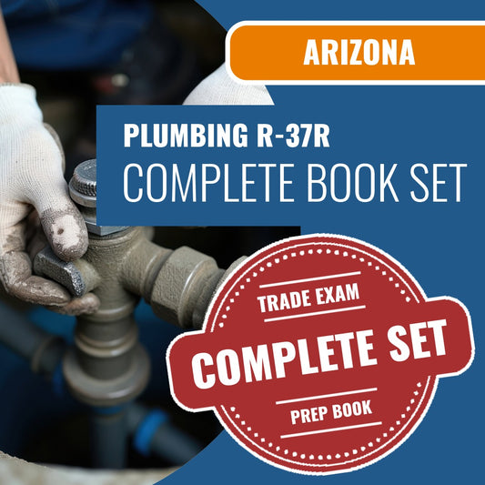 Arizona Plumbing, Residential Contractor (R-37R) Exam Book Package