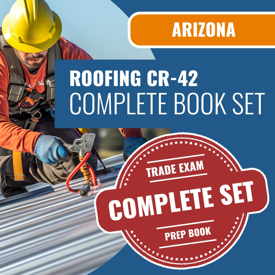 Arizona Roofing Residential / Commercial Contractor (CR-42) Exam Book Package