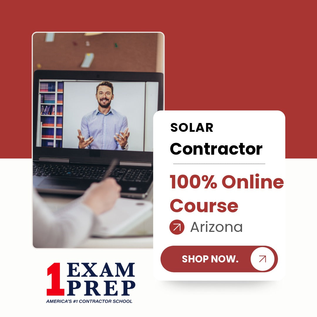 Arizona Solar Contractor CR-78 100% Online Course