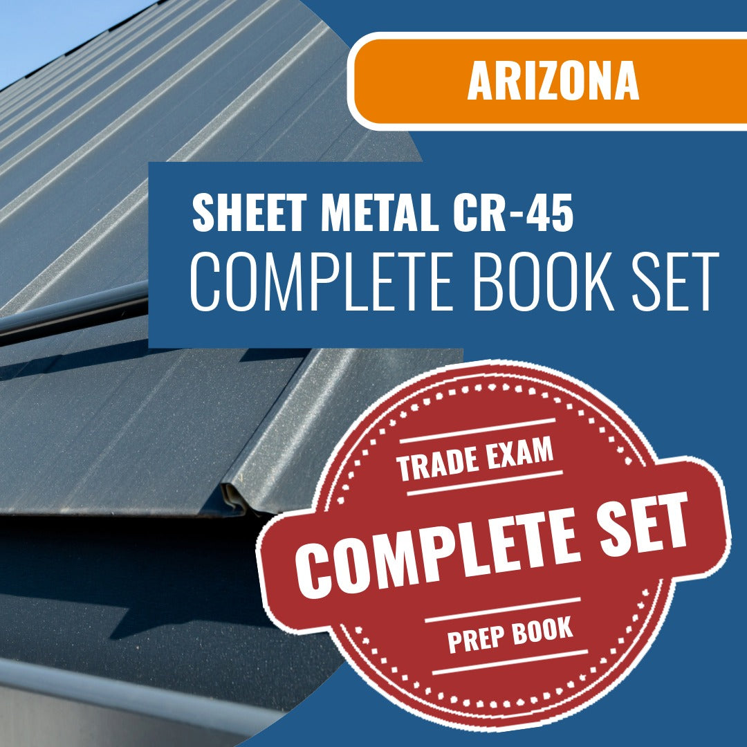 Arizona Sheet Metal Commercial Contractor (C-45) Exam Book Package