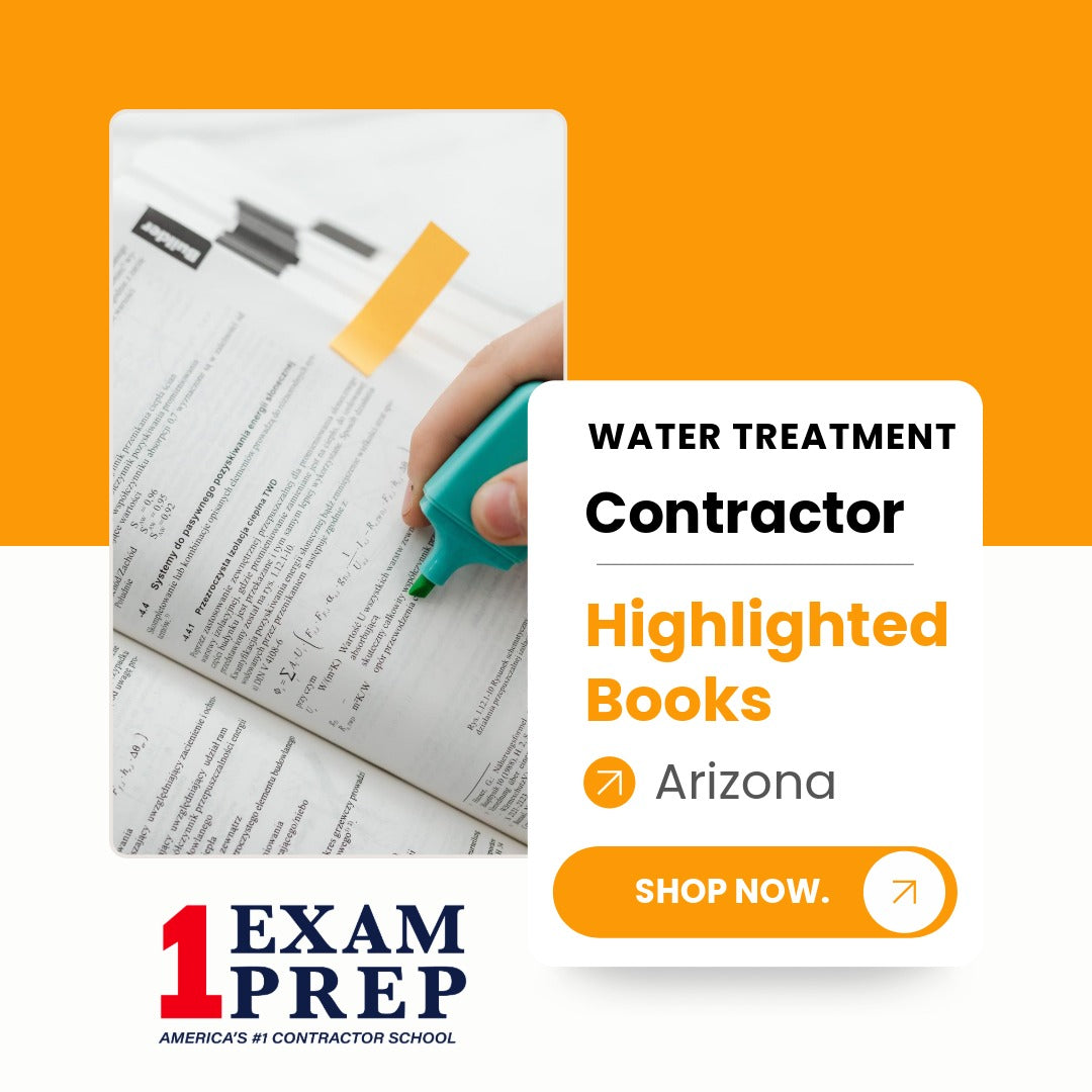Arizona Water Treatment Contractor C-54 Highlighted Books