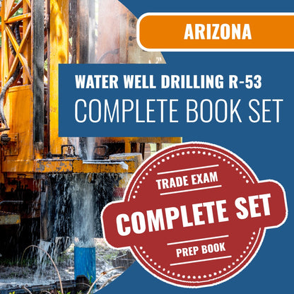 Arizona Water Well Drilling Residential Contractor (R-53) Exam Book Package