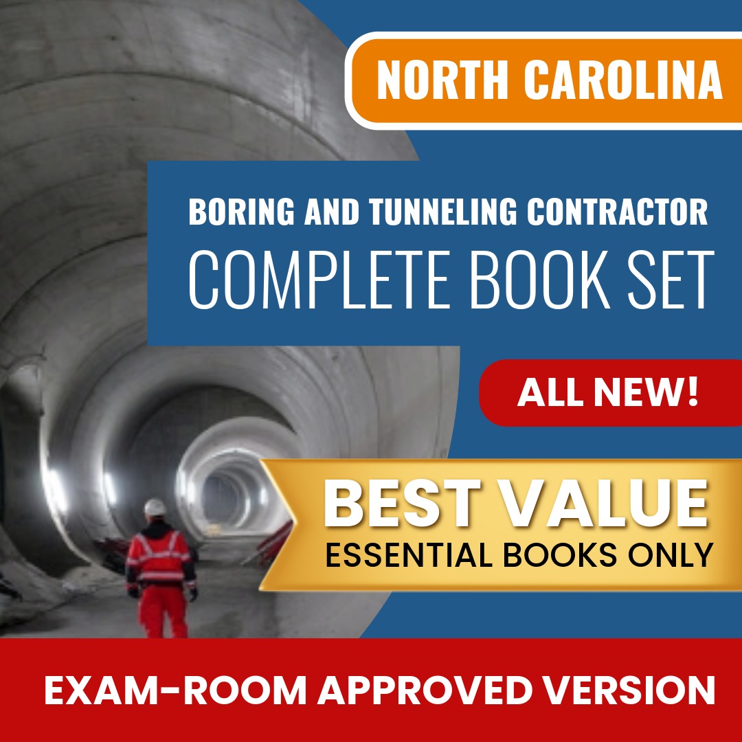 North Carolina Boring and Tunneling Contractor Books Allowed into Exam Package