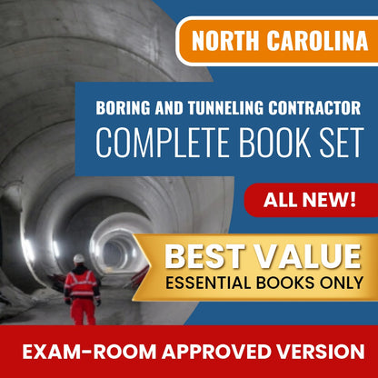 North Carolina Boring and Tunneling Contractor Books Allowed into Exam Package