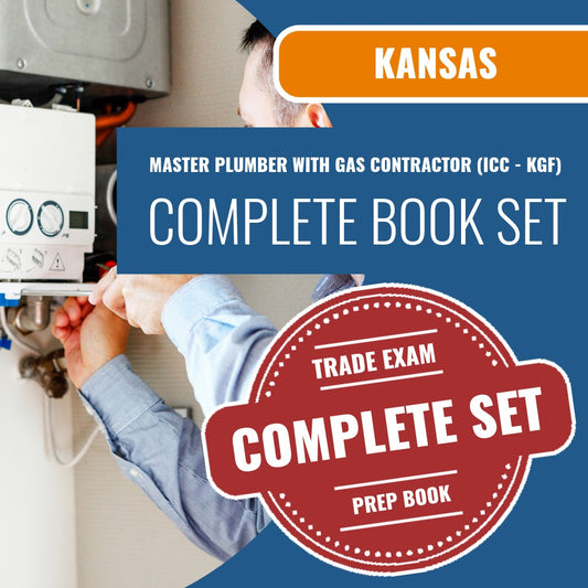 Kansas Master Plumber with Gas Contractor (ICC - KGF) Exam Book Package