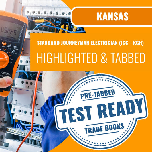 Kansas Standard Journeyman Electrician (ICC - KGH) Highlighted & Tabbed Book Package