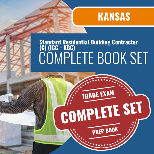 Kansas Standard Residential Building Contractor (C) (ICC - KGC) Exam Book Package