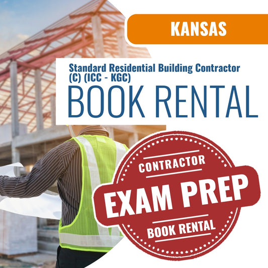 Kansas Standard Residential Building Contractor (C) (ICC - KGC) - Books & Courses Rental Package