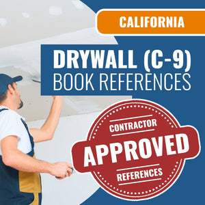 California Drywall (C-9) Contractor Licensing Exam Prep Book Reference Package