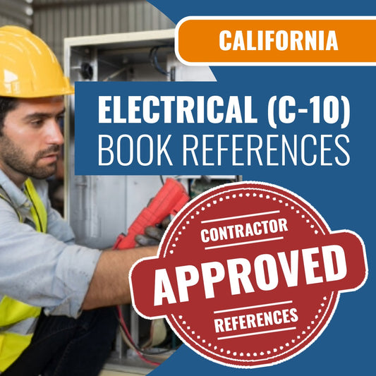 California Electrical (C-10) Contractor Licensing Exam Prep Book Reference Package