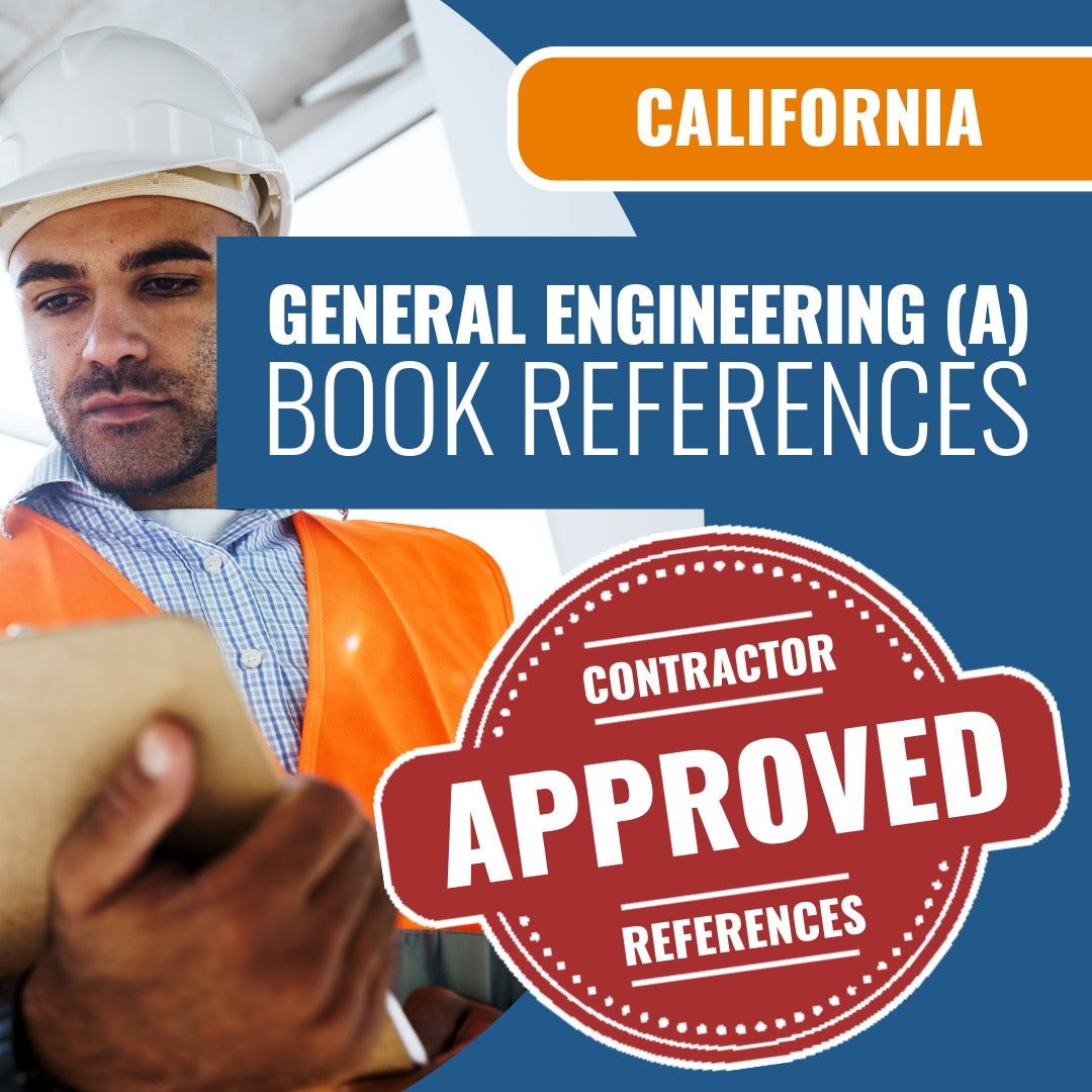California General Engineering (A) Contractor Licensing Exam Prep Book Reference Package