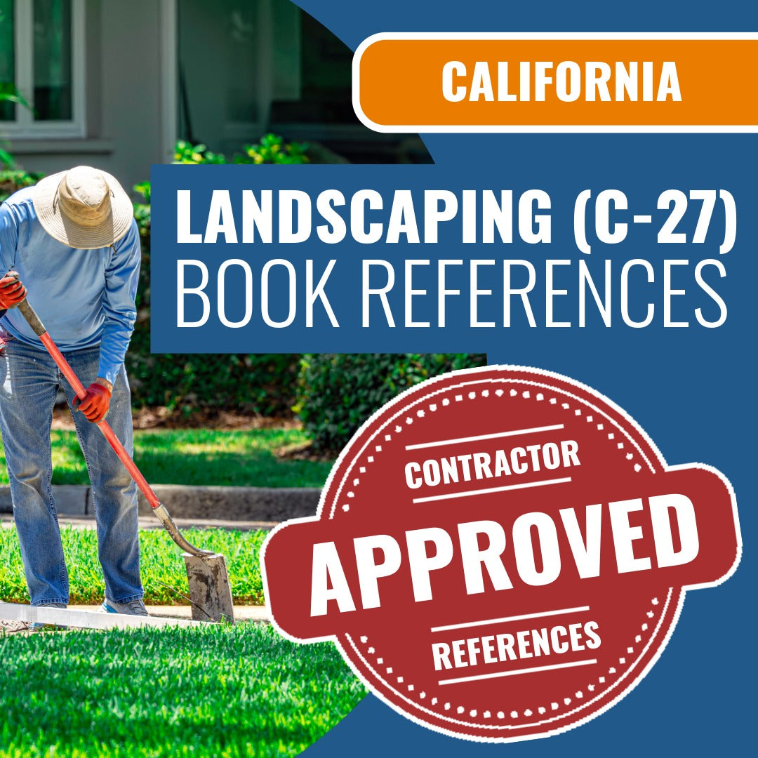 California Landscaping (C-27) Contractor Licensing Exam Prep Book Reference Package