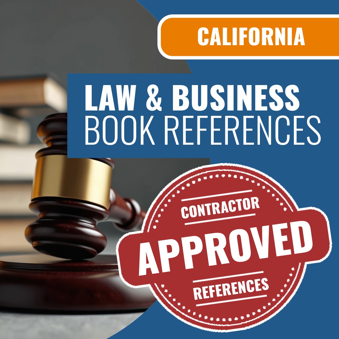 California Contractor Licensing Law and Business Exam Prep Book Reference Package