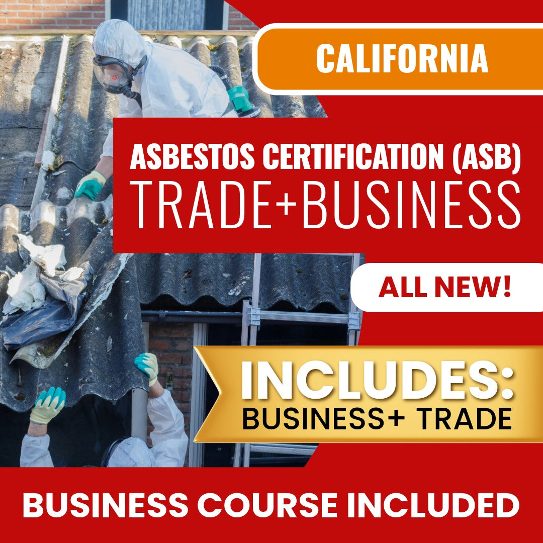 California Asbestos Certification (ASB) Contractor Licensing Exam Prep Business & Trade Online Courses